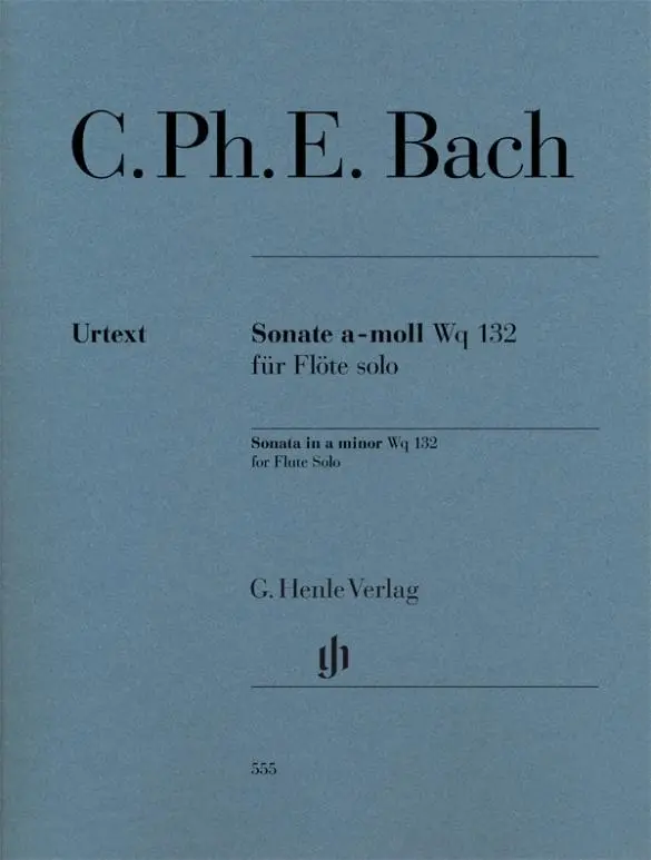 Cover: 9790201805559 | Sonate a-moll Wq 132 für Flöte solo | Carl Philipp Emanuel Bach | Buch