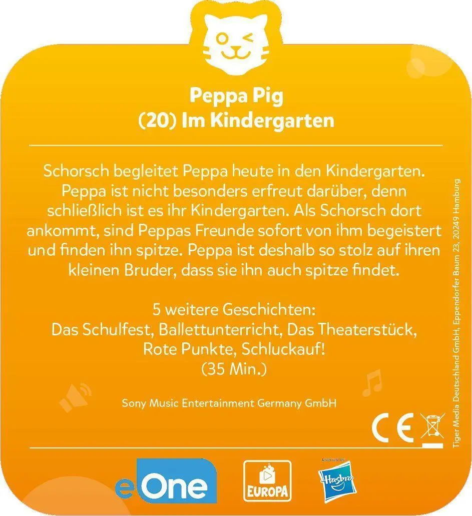 Bild: 4260535485659 | tigercard - Peppa Pig - 20 - Im Kindergarten | Deutsch | 2021
