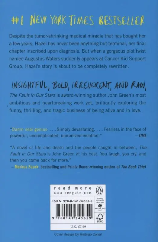 Rückseite: 9780141345659 | The Fault in Our Stars | John Green | Taschenbuch | 316 S. | Englisch