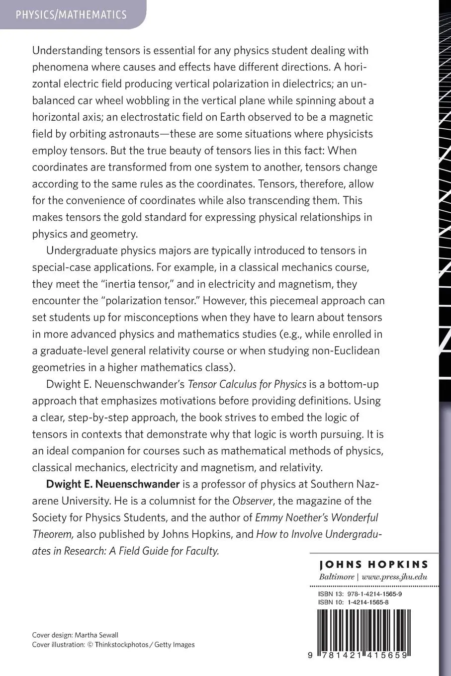 Rückseite: 9781421415659 | Tensor Calculus for Physics | A Concise Guide | Neuenschwander | Buch