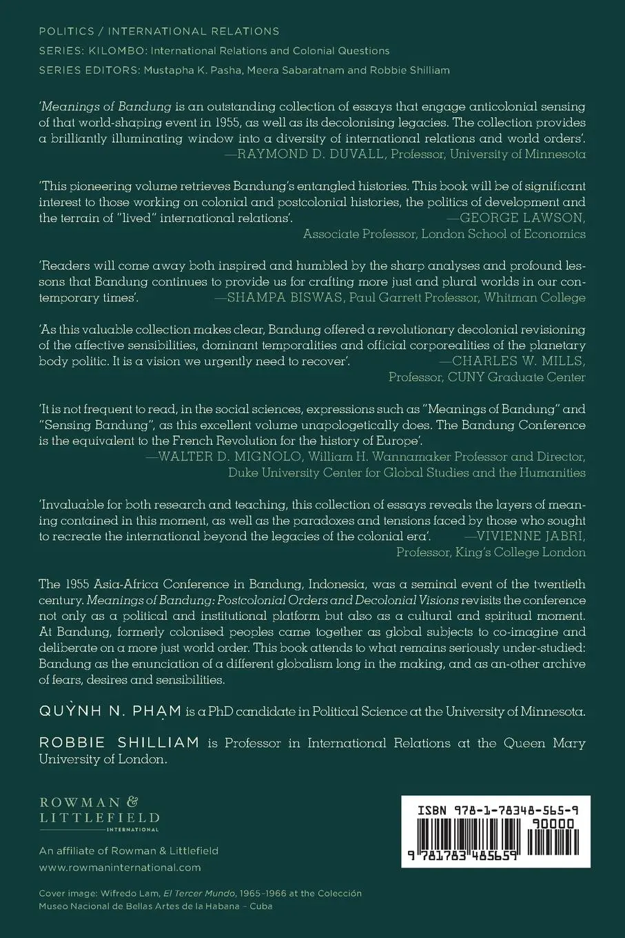 Rückseite: 9781783485659 | Meanings of Bandung | Postcolonial Orders and Decolonial Visions
