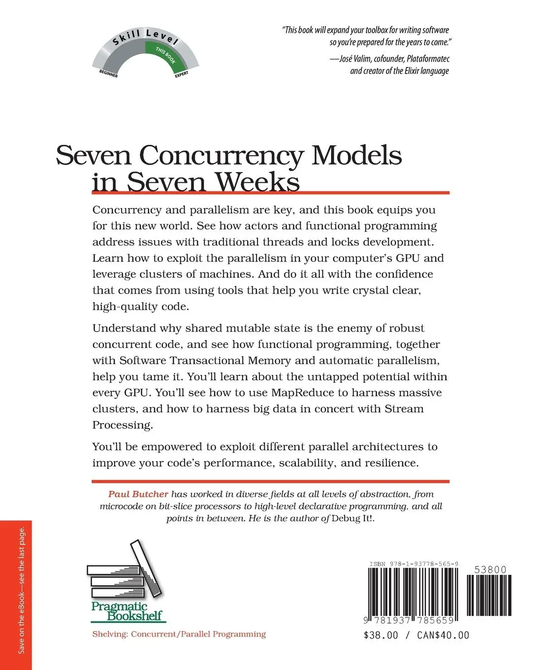 Rückseite: 9781937785659 | Seven Concurrency Models in Seven Weeks | When Threads Unravel | Buch