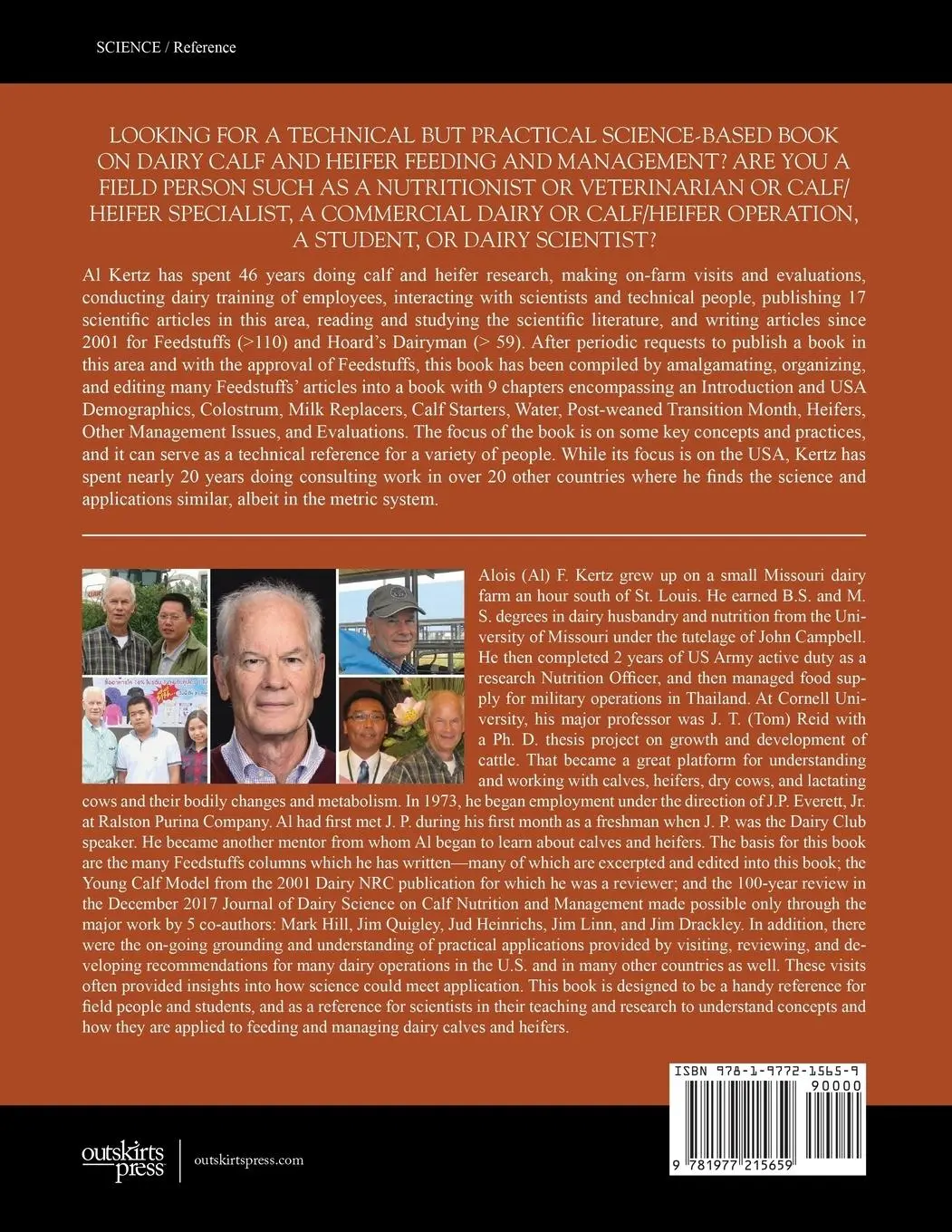 Rückseite: 9781977215659 | Dairy Calf and Heifer Feeding and Management | Alois F. Kertz | Buch