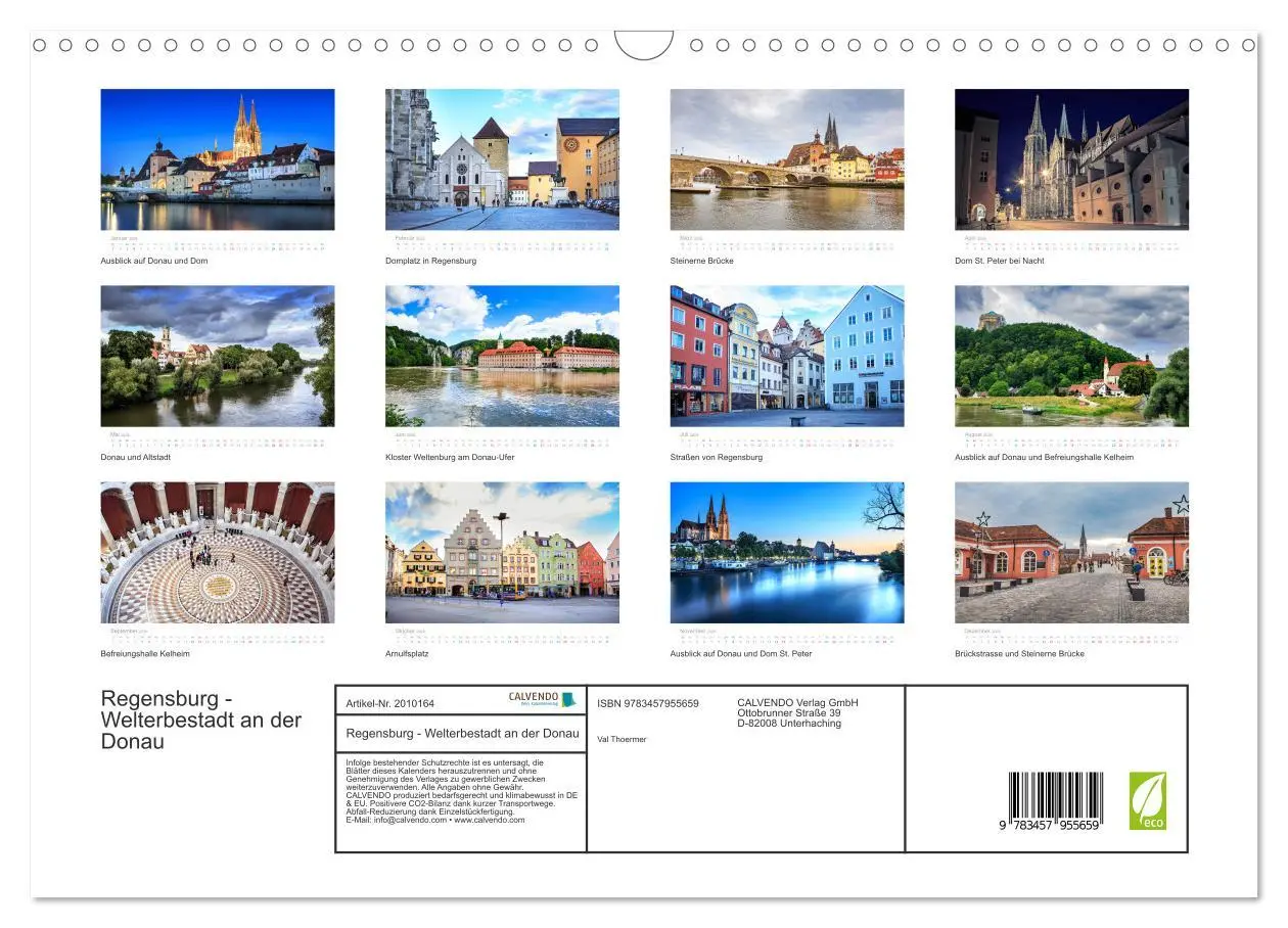 Bild: 9783457955659 | Regensburg - Welterbestadt an der Donau (Wandkalender 2026 DIN A3...