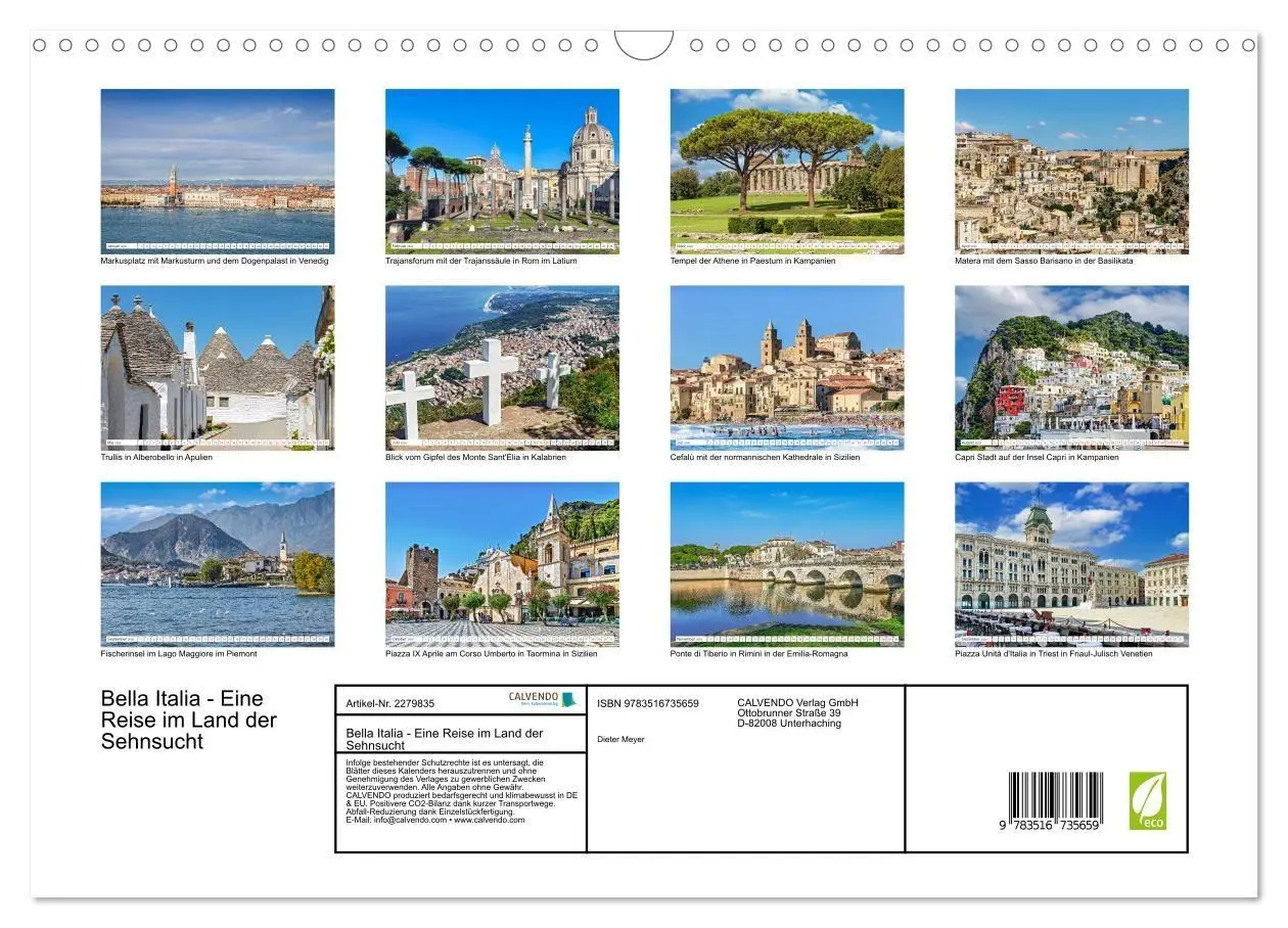 Bild: 9783516735659 | Bella Italia - Eine Reise im Land der Sehnsucht (Wandkalender 2026...