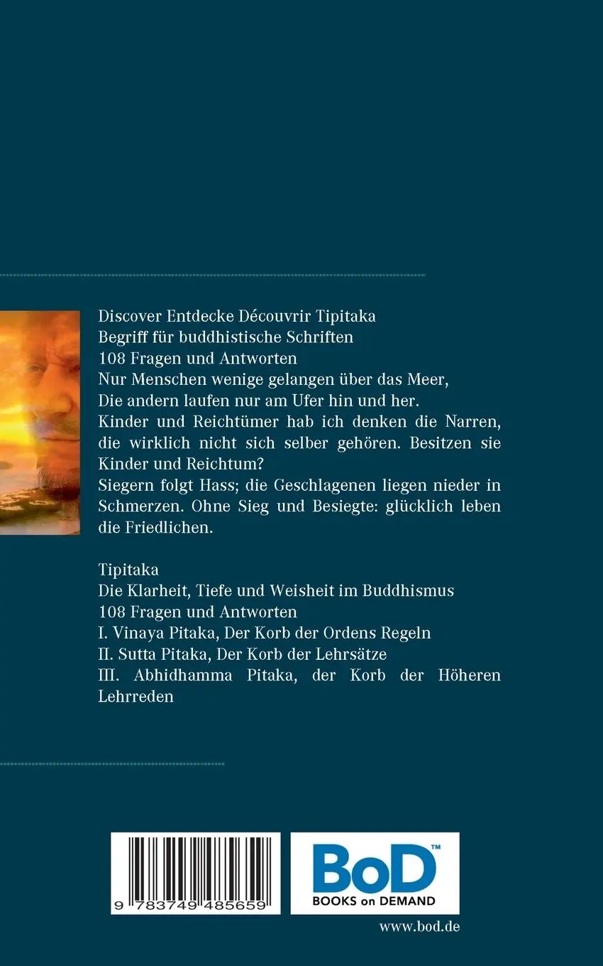Rückseite: 9783749485659 | Discover Entdecke Découvrir Tipitaka | Heinz Duthel | Taschenbuch