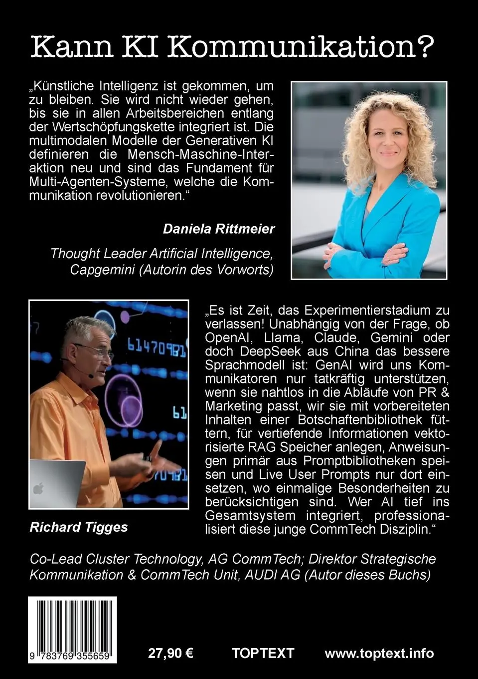 Rückseite: 9783769355659 | Kann KI Kommunikation? | Richard Tigges | Taschenbuch | 108 S. | 2025
