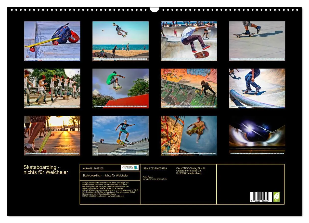 Bild: 9783516035759 | Skateboarding - nichts für Weicheier (Wandkalender 2026 DIN A2...