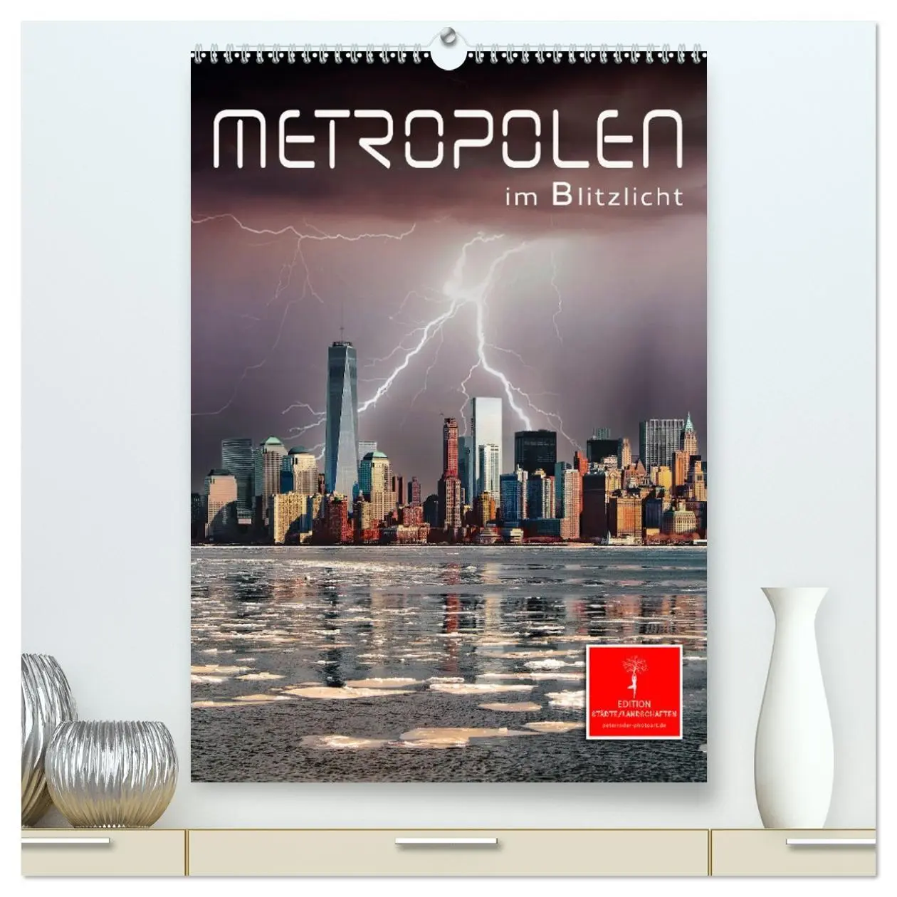 Cover: 9783516345759 | Metropolen im Blitzlicht (hochwertiger Premium Wandkalender 2026...