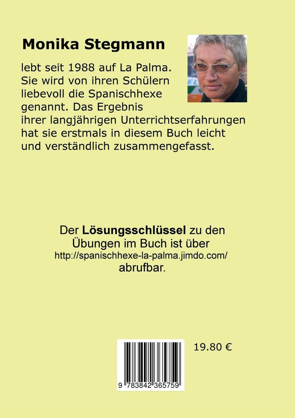 Rückseite: 9783842365759 | Die Spanischhexe 1 | Spanisch für Einsteiger auf La Palma | Stegmann