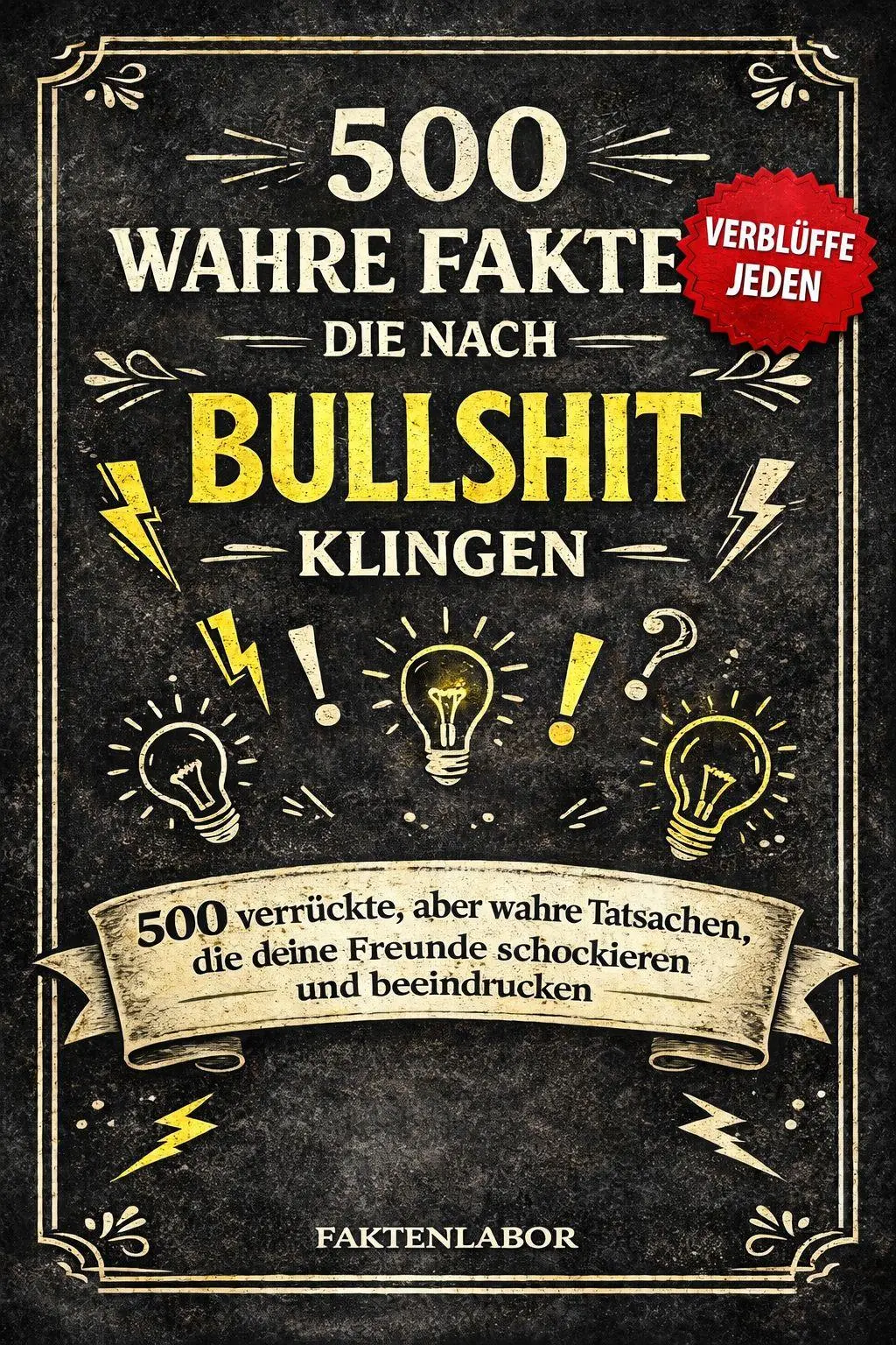 Cover: 9791281365759 | 500 WAHRE FAKTEN, DIE NACH BULLSHIT KLINGEN | Faktenlabor | Buch