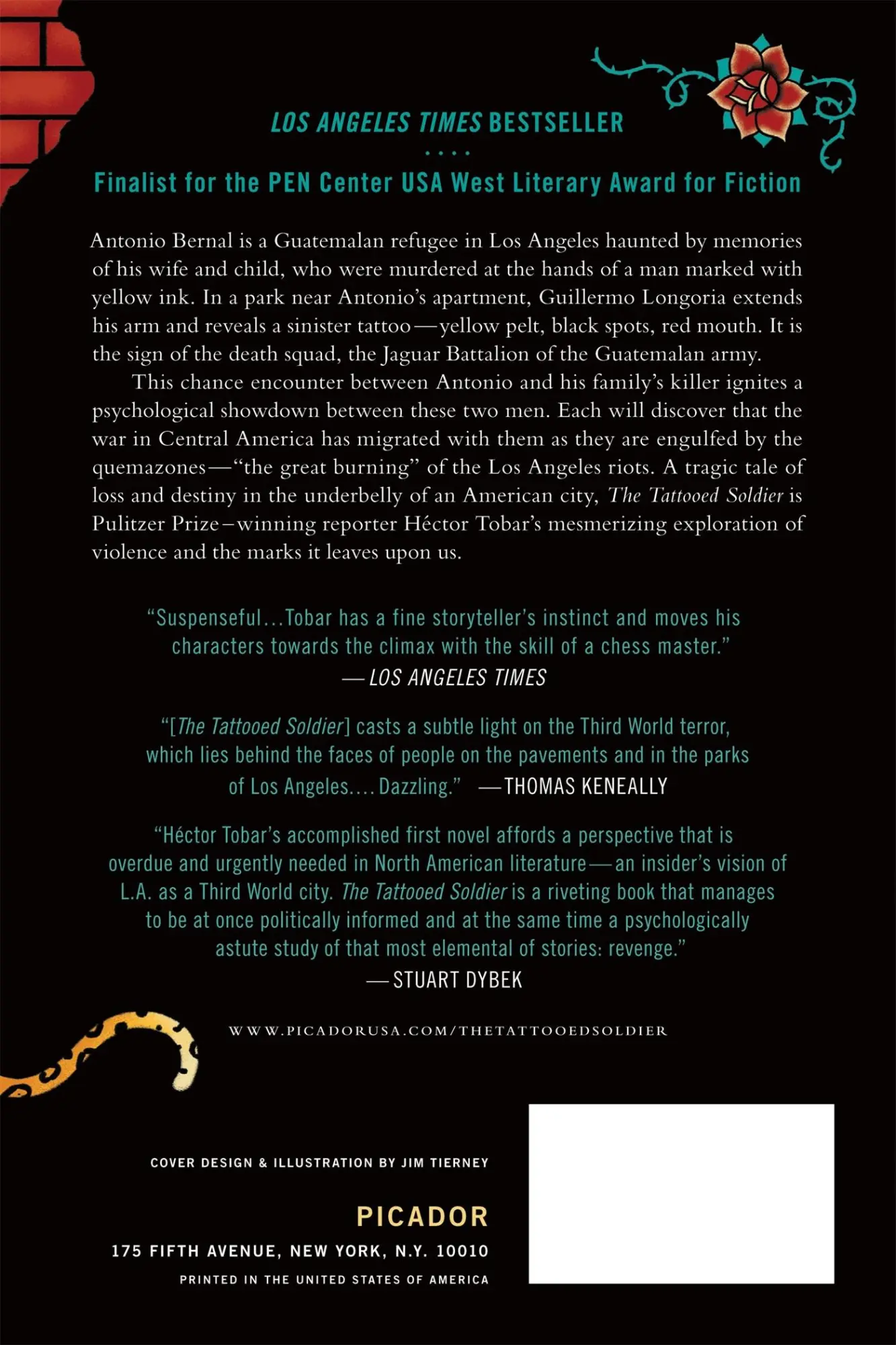 Rückseite: 9781250055859 | TATTOOED SOLDIER | Héctor Tobar | Taschenbuch | Englisch | 2014