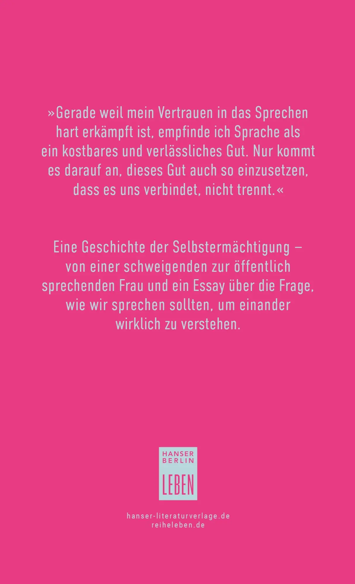 Bild: 9783446285859 | Sprechen | Daniela Dröscher | Buch | Hanser Berlin LEBEN | 112 S.