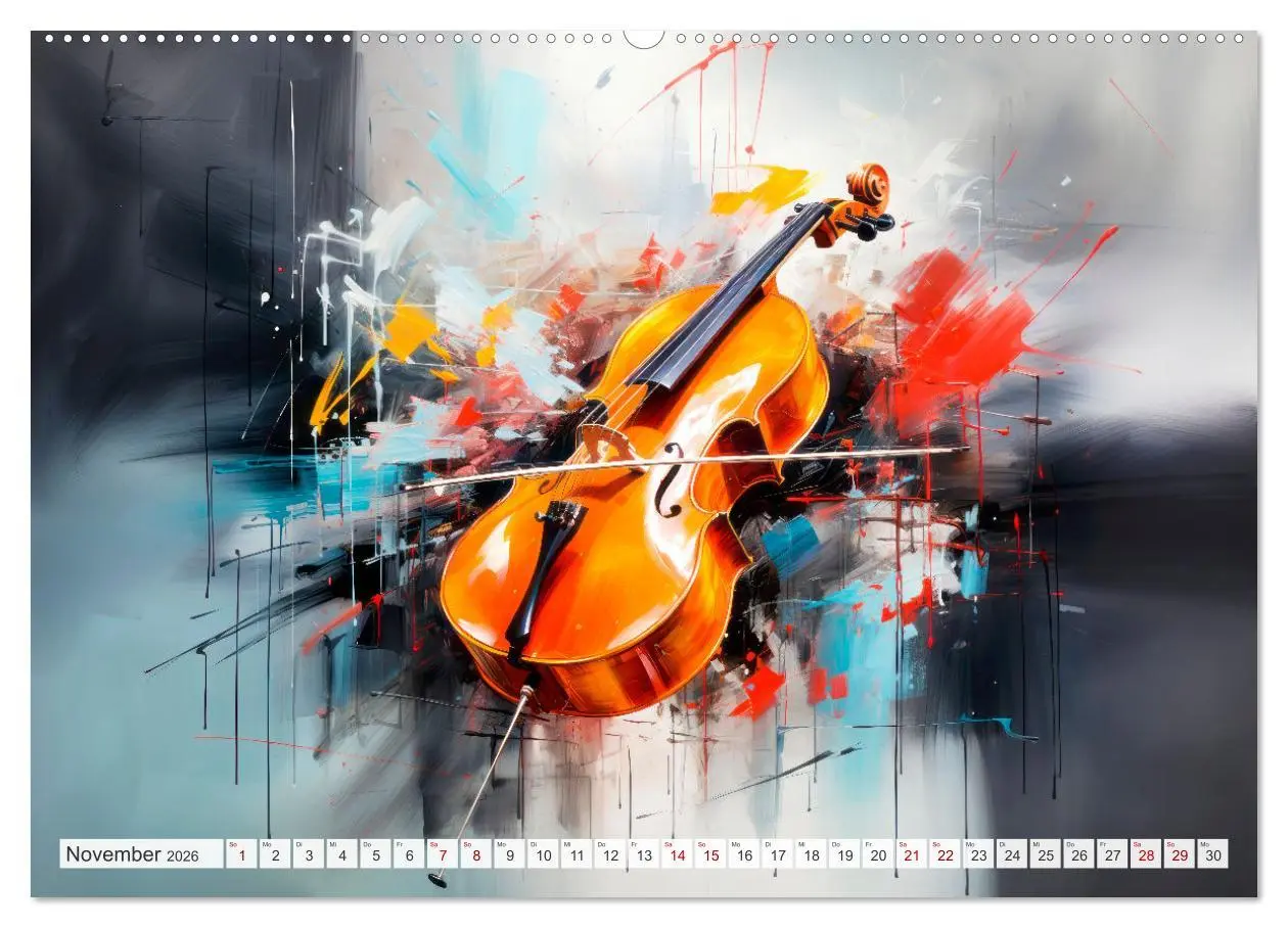 Bild: 9783457485859 | MUSIKINSTRUMENTE Moderne dekorative Inszenierung (Wandkalender 2026...