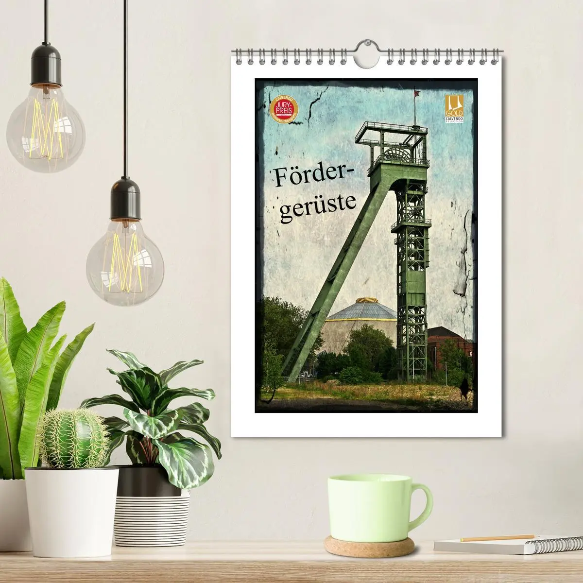 Bild: 9783516405859 | Fördergerüste (Wandkalender 2026 DIN A4 hoch), CALVENDO Monatskalender