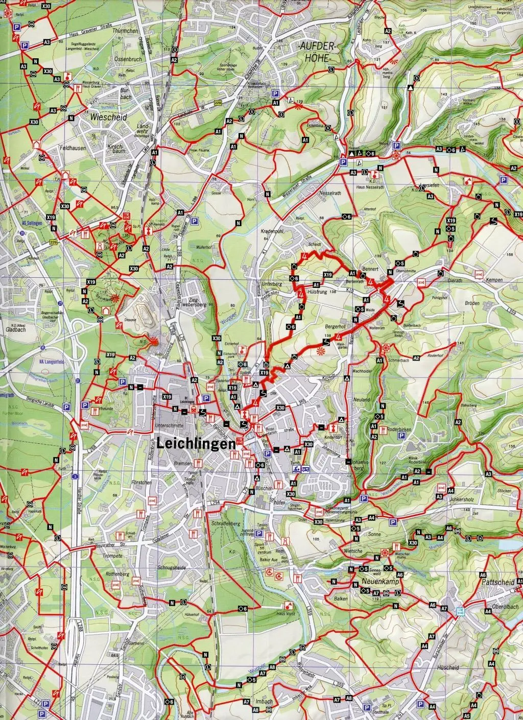 Bild: 9783936405859 | Naturpark Bergisches Land 1:25.000 | (Land-)Karte | Deutsch | 2015