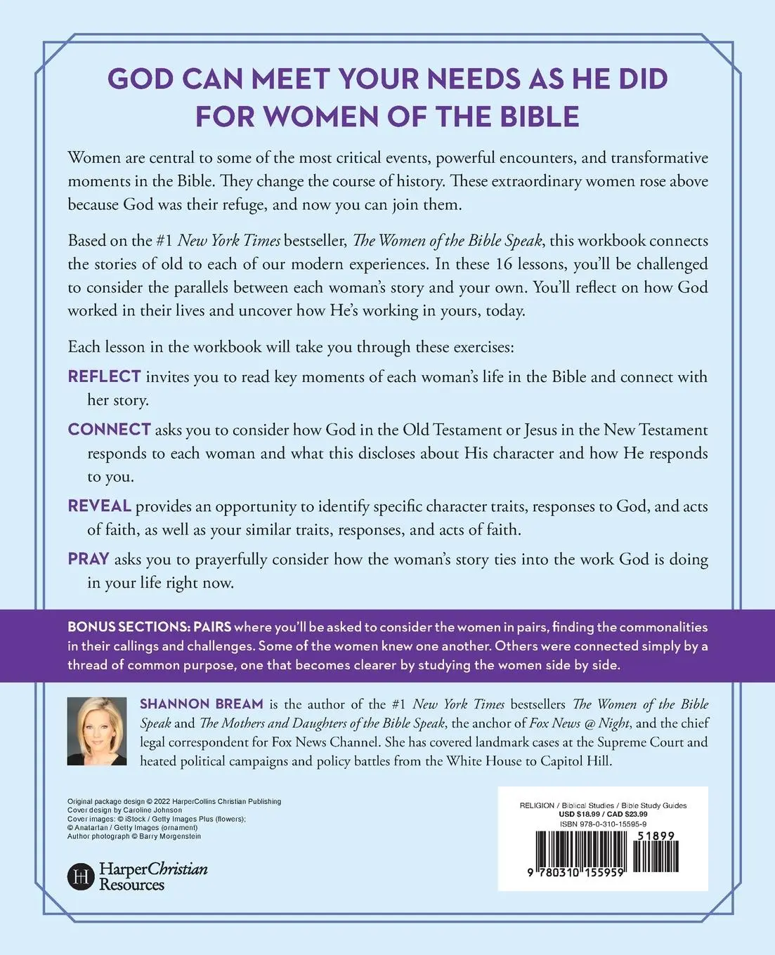 Rückseite: 9780310155959 | The Women of the Bible Speak Workbook | Shannon Bream | Taschenbuch