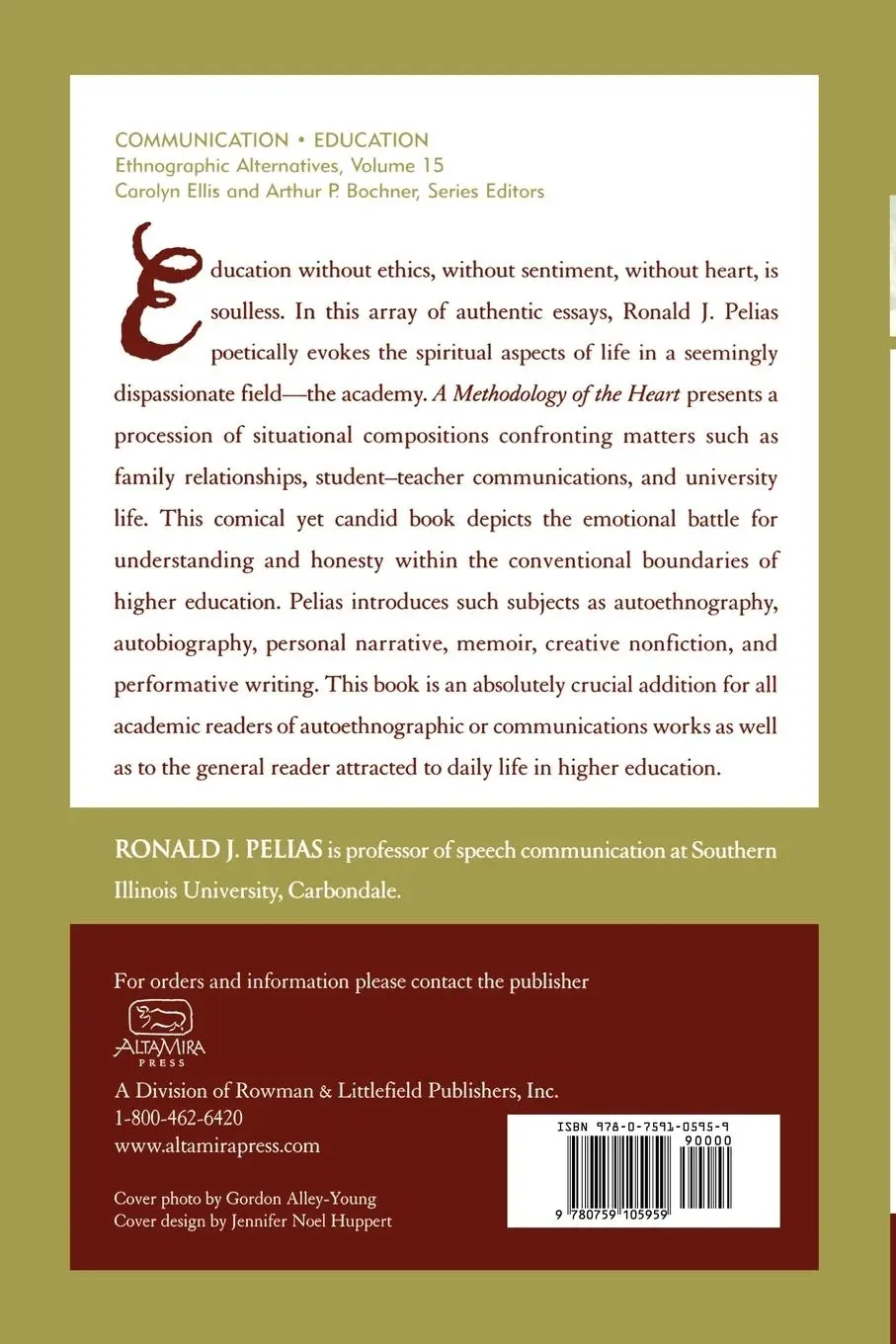 Rückseite: 9780759105959 | Methodology of the Heart | Evoking Academic and Daily Life | Pelias