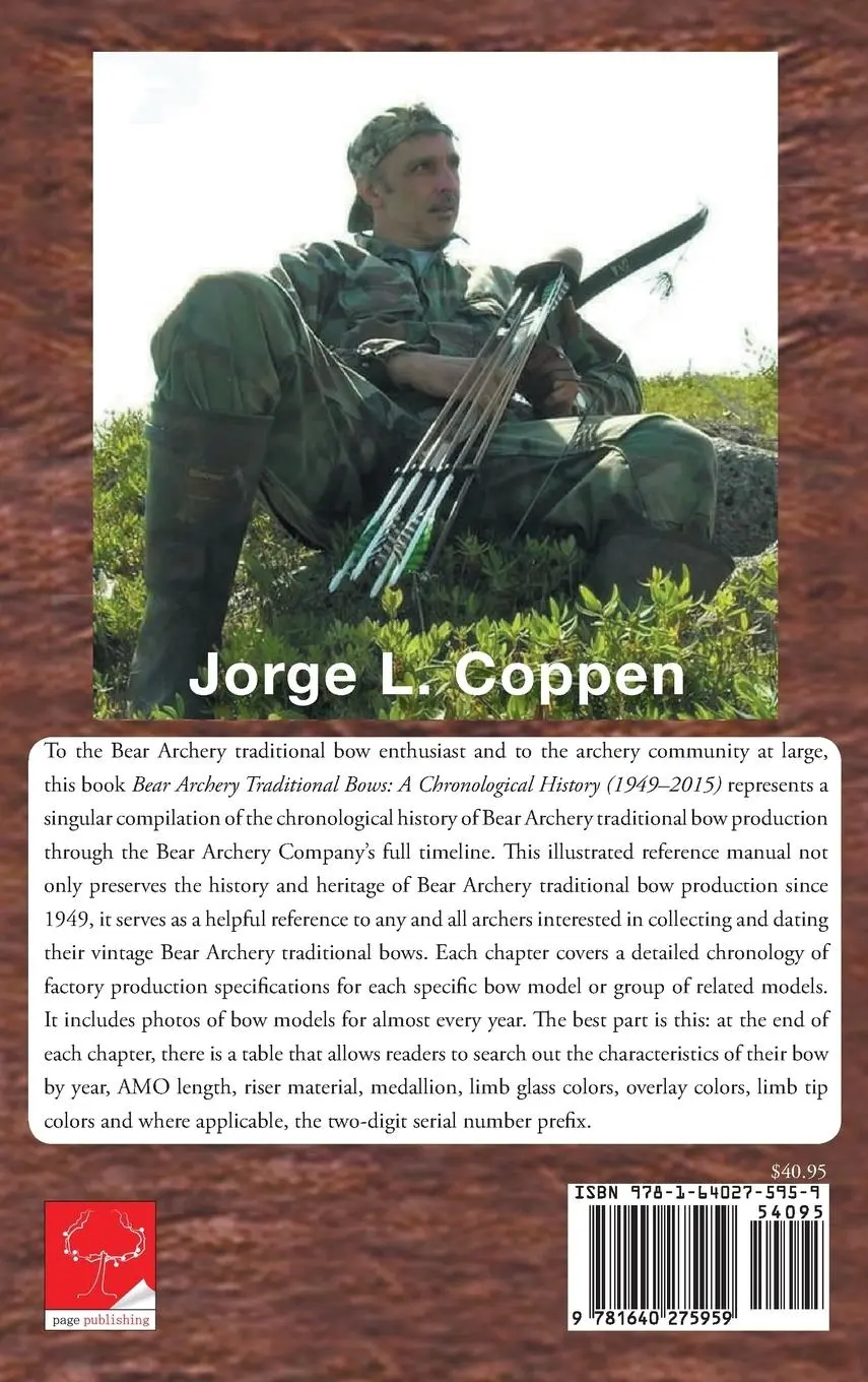 Rückseite: 9781640275959 | Bear Archery Traditional Bows | A Chronological History | Coppen