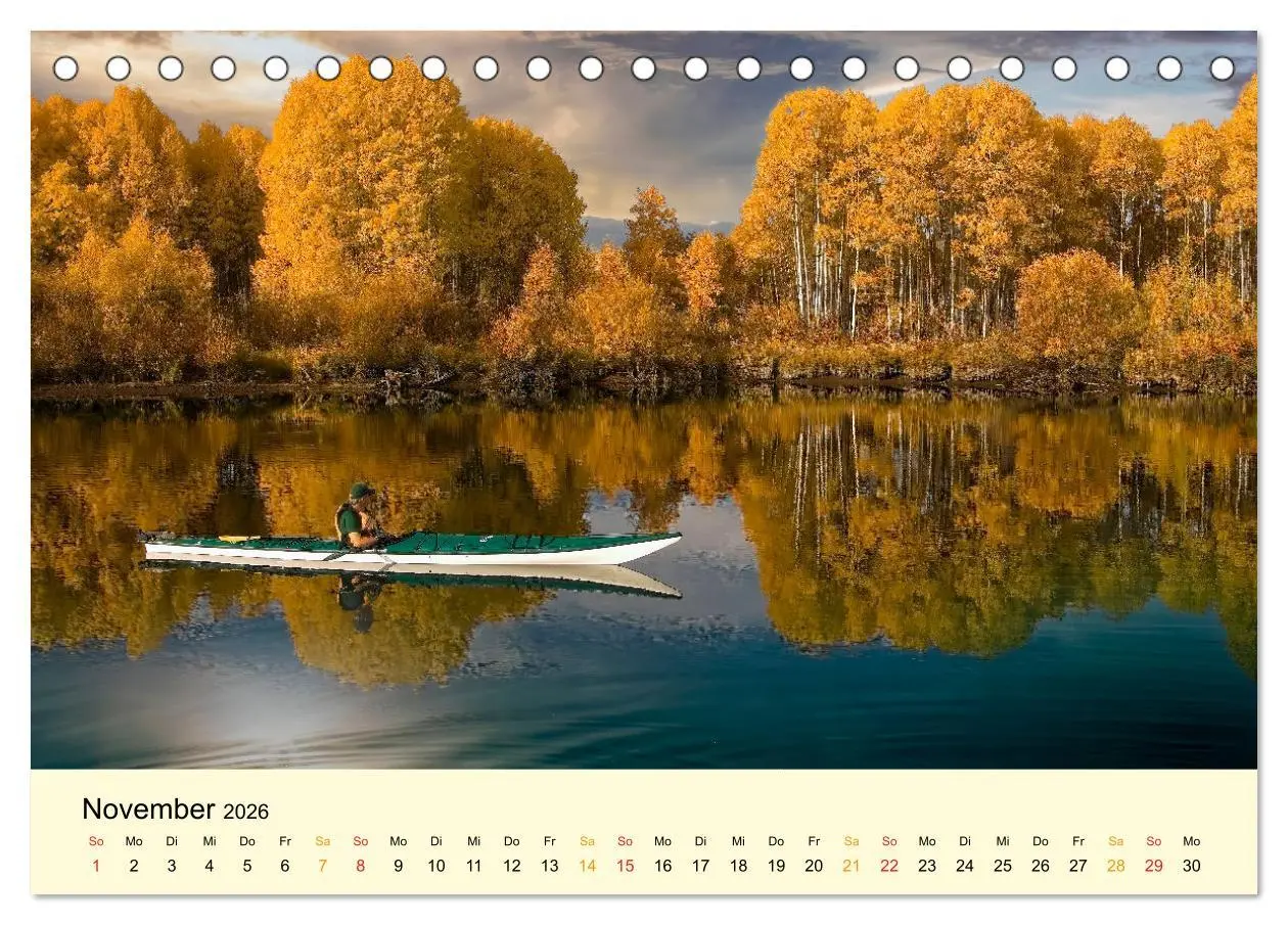 Bild: 9783457545959 | Kajak Abenteuer (Tischkalender 2026 DIN A5 quer), CALVENDO...