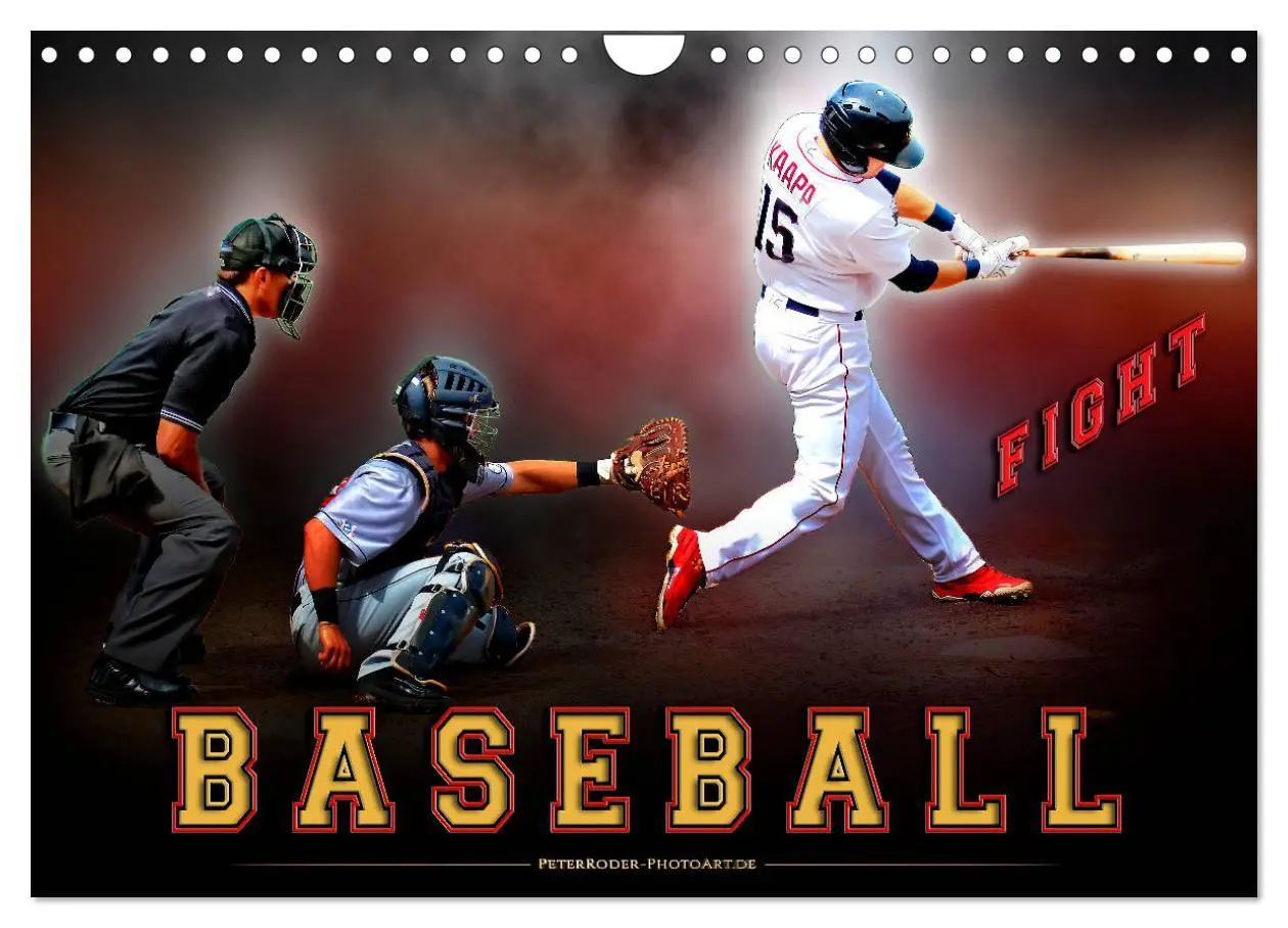 Cover: 9783457855959 | Baseball - Fight (Wandkalender 2026 DIN A4 quer), CALVENDO...