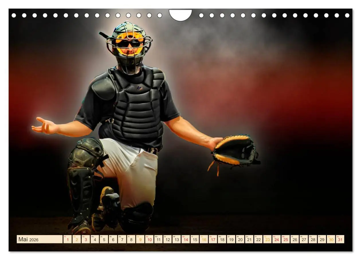 Bild: 9783457855959 | Baseball - Fight (Wandkalender 2026 DIN A4 quer), CALVENDO...