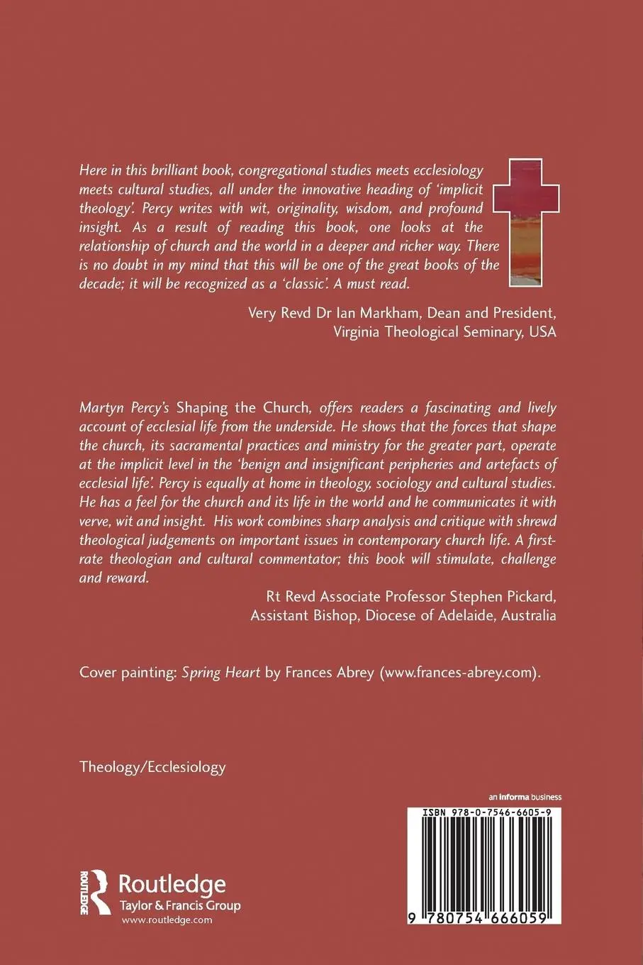 Rückseite: 9780754666059 | Shaping the Church | The Promise of Implicit Theology | Martyn Percy