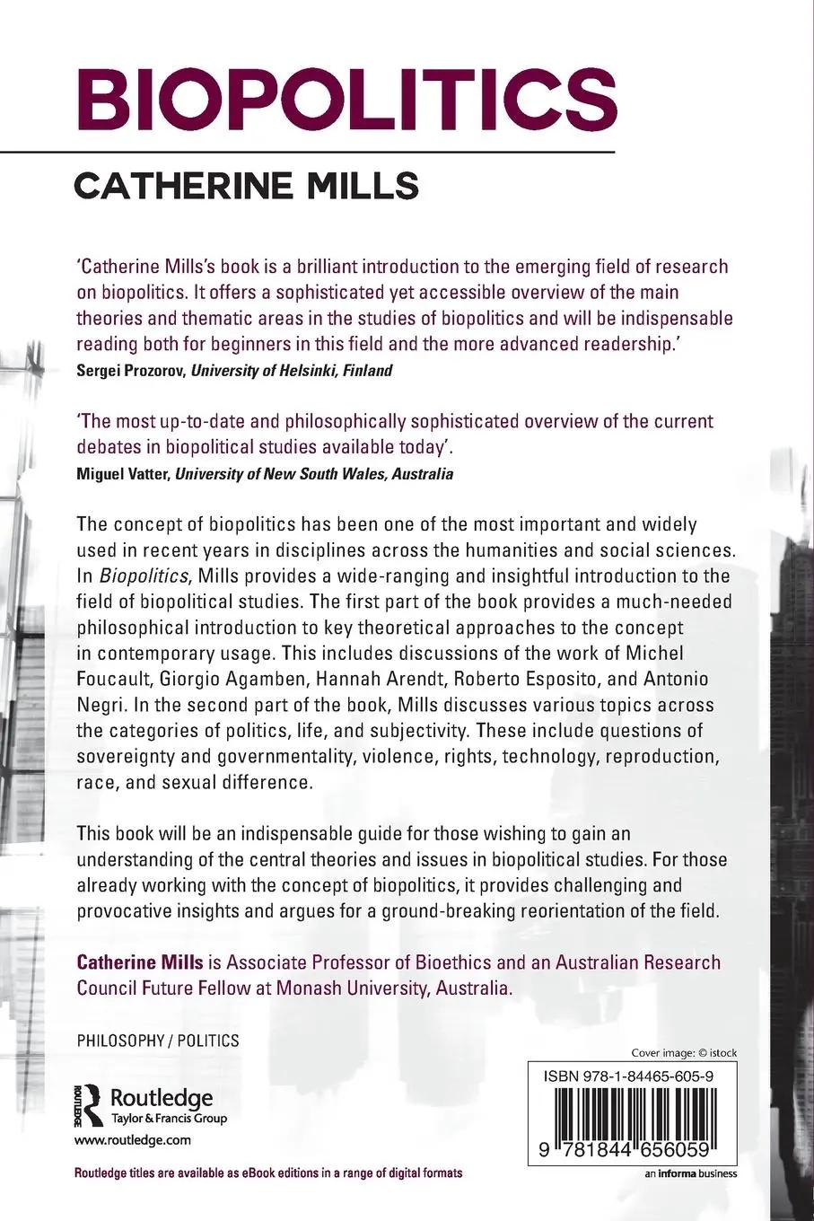 Rückseite: 9781844656059 | Biopolitics | Catherine Mills | Taschenbuch | Englisch | 2017