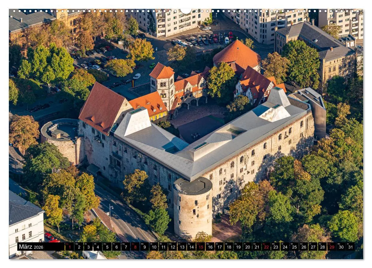 Bild: 9783457676059 | Halle an der Saale von oben (hochwertiger Premium Wandkalender 2026...