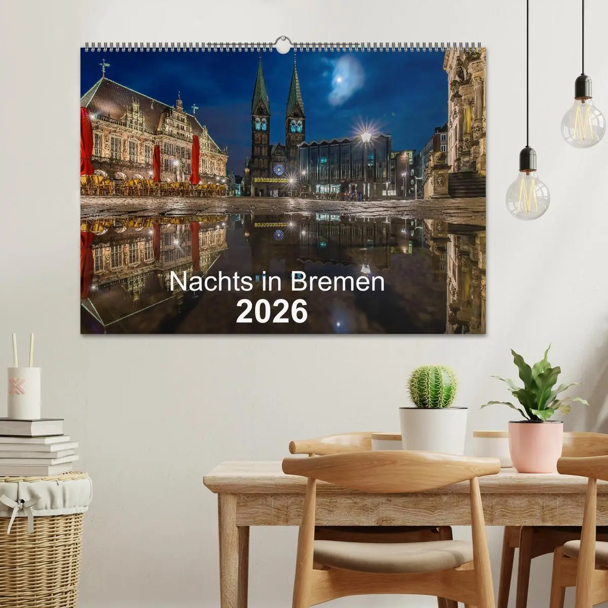 Bild: 9783457746059 | Nachts in Bremen (Wandkalender 2026 DIN A2 quer), CALVENDO...