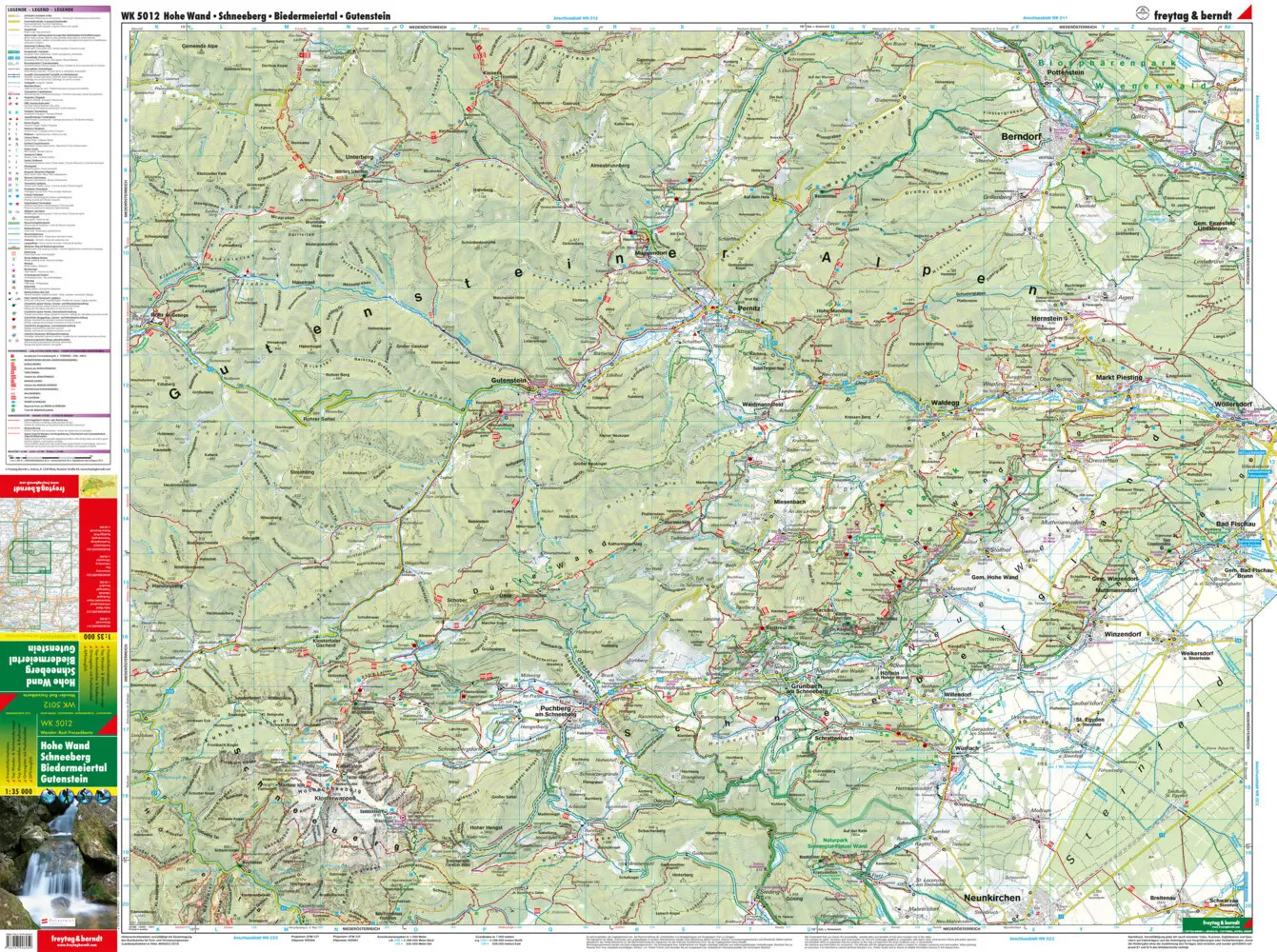 Bild: 9783707906059 | freytag &amp; berndt Wanderkarte WK 5012 Hohe Wand - Schneeberg -...