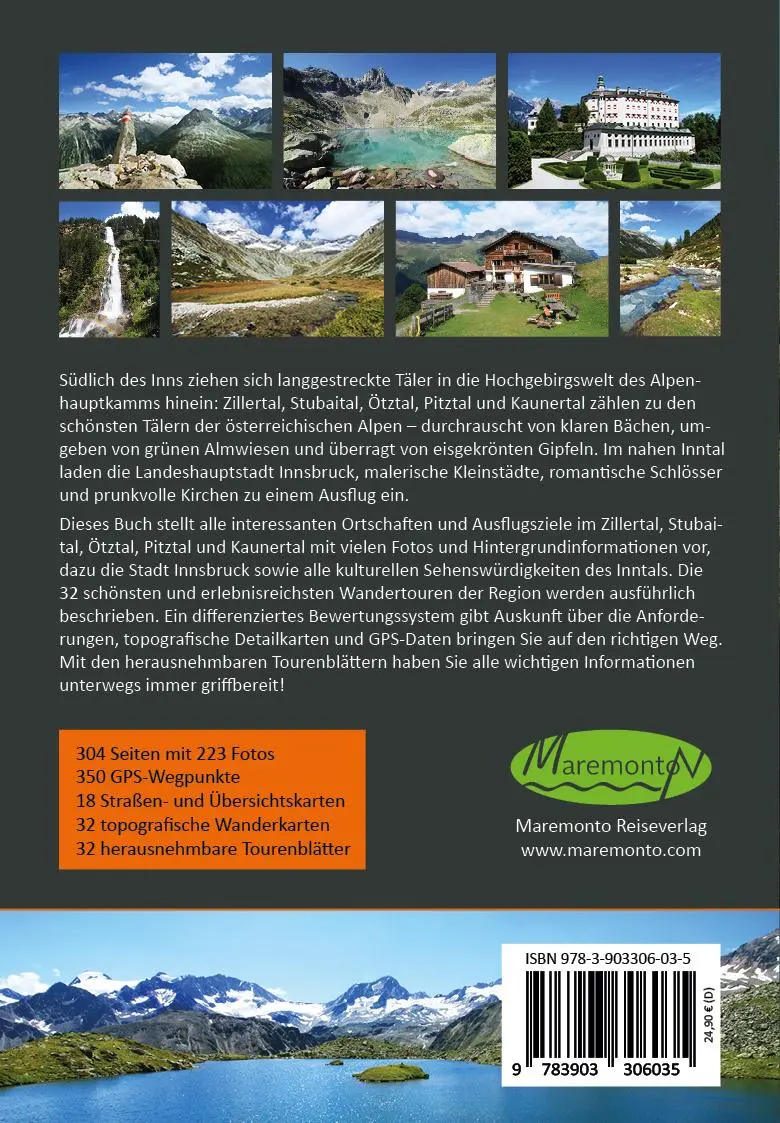 Rückseite: 9783903306059 | Maremonto Reise- und Wanderführer: Tiroler Täler | Martin Krake | Buch
