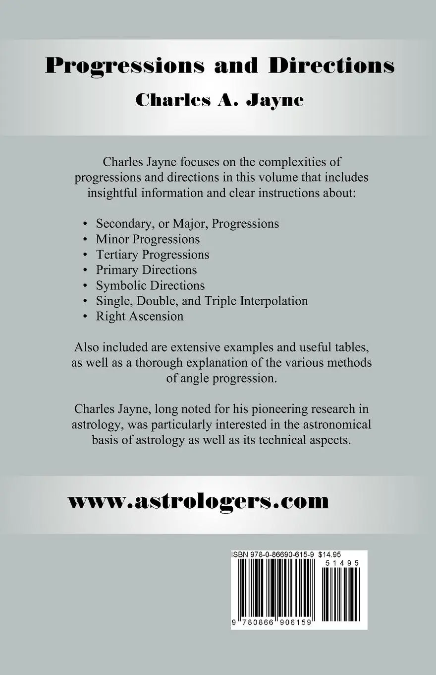 Rückseite: 9780866906159 | Progressions and Directions | Charles A. Jayne | Taschenbuch | 2011