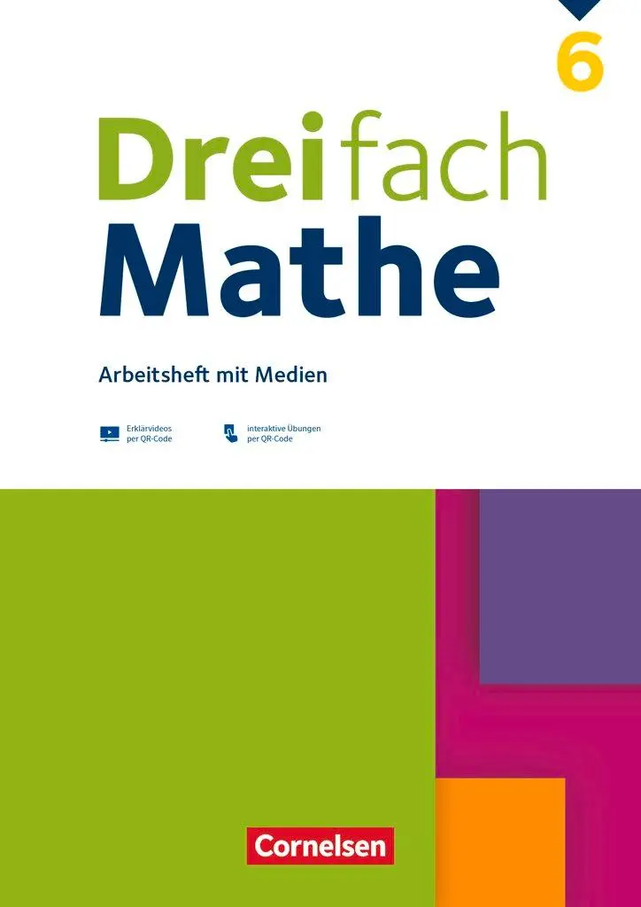 Cover: 9783060026159 | Dreifach Mathe 6. Schuljahr - Ausgabe 2021 - Arbeitsheft mit Medien...