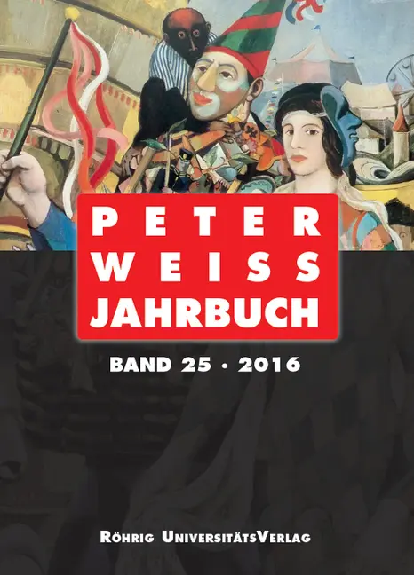 Cover: 9783861106159 | Peter Weiss Jahrbuch 2016 | Arnd Beise (u. a.) | Buch | Gebunden