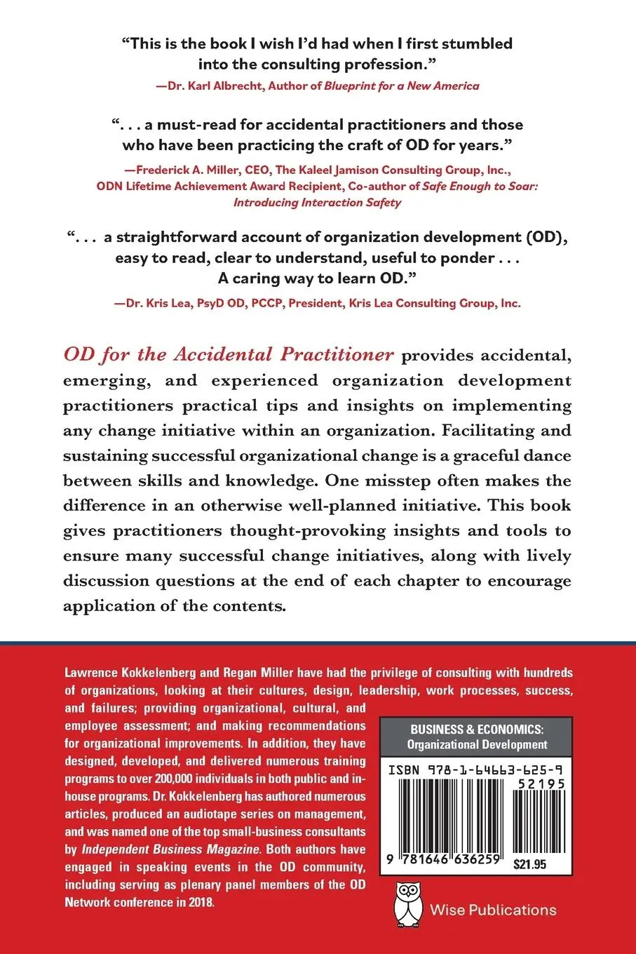 Rückseite: 9781646636259 | OD for the Accidental Practitioner | Larry Kokkelenberg (u. a.) | Buch