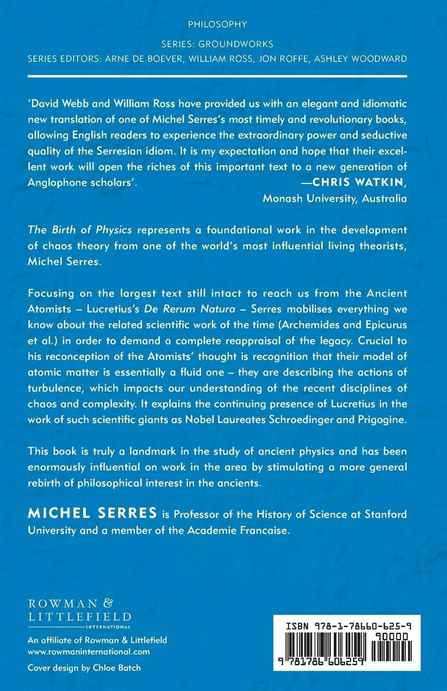 Rückseite: 9781786606259 | The Birth of Physics | Michel Serres | Taschenbuch | Englisch | 2018