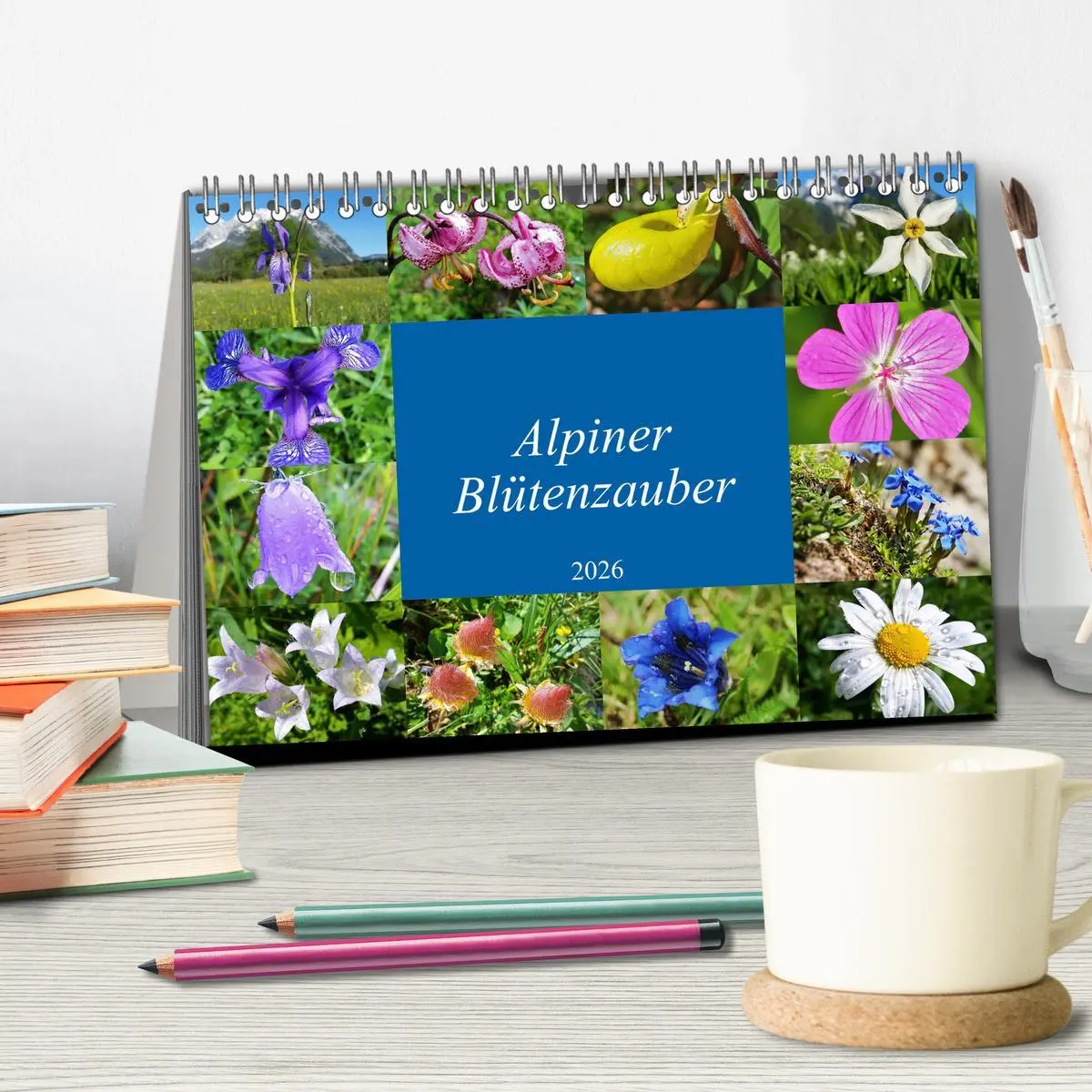 Bild: 9783457896259 | Alpiner Blütenzauber (Tischkalender 2026 DIN A5 quer), CALVENDO...