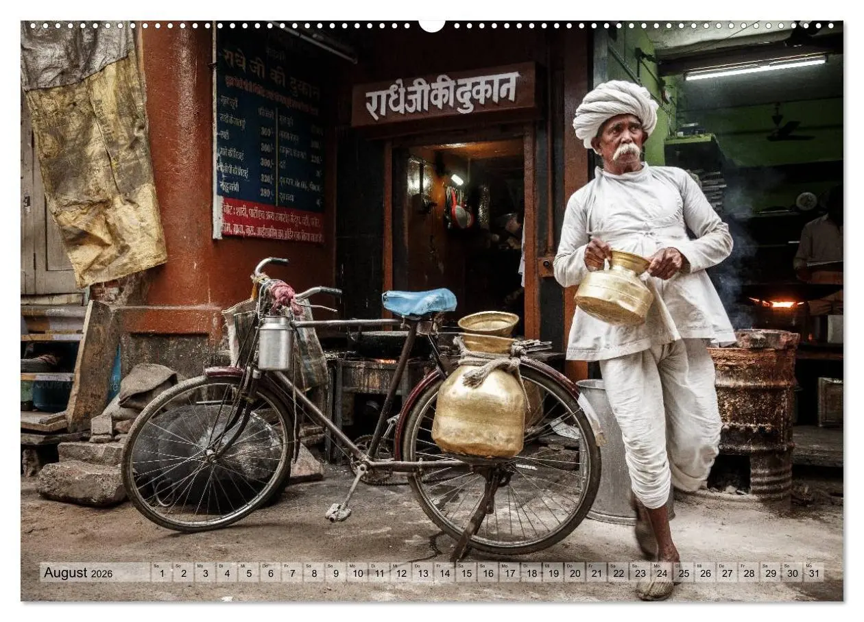 Bild: 9783457966259 | Alltag in Indien (hochwertiger Premium Wandkalender 2026 DIN A2...
