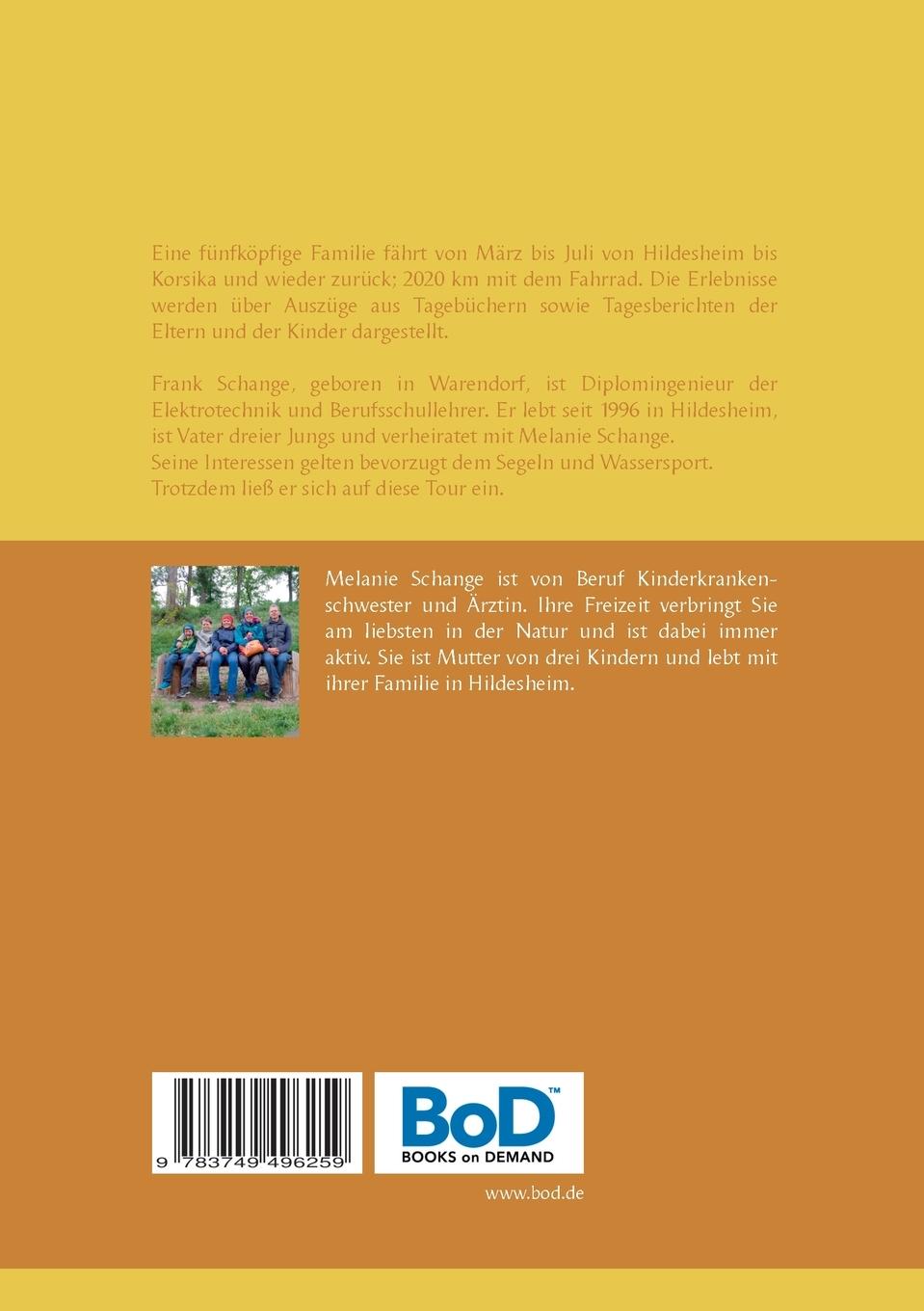 Rückseite: 9783749496259 | Unsere Radtour als Familie | Von Hildesheim nach Korsika | Taschenbuch