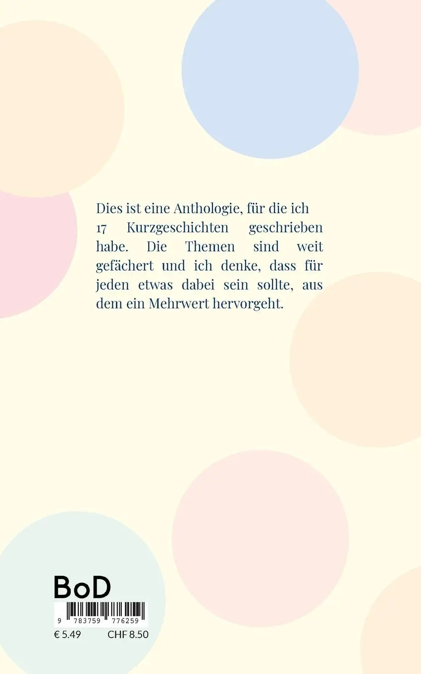 Rückseite: 9783759776259 | Alles auf einmal | Kurzgeschichten für Unterhaltung mit Tiefsinn