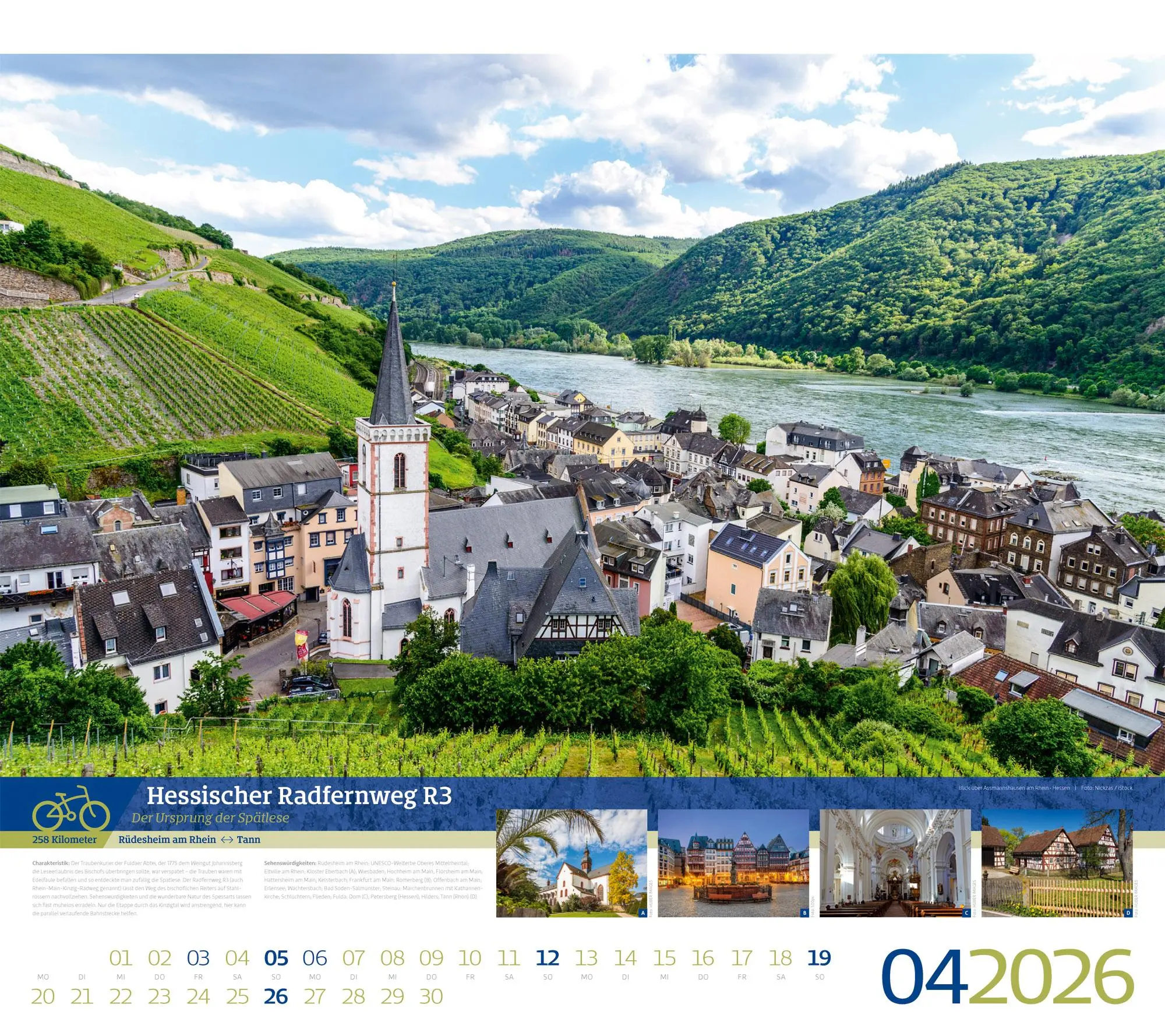 Bild: 9783838426259 | Deutschlands schönste Radfernwege Kalender 2026 | GmbH | Kalender