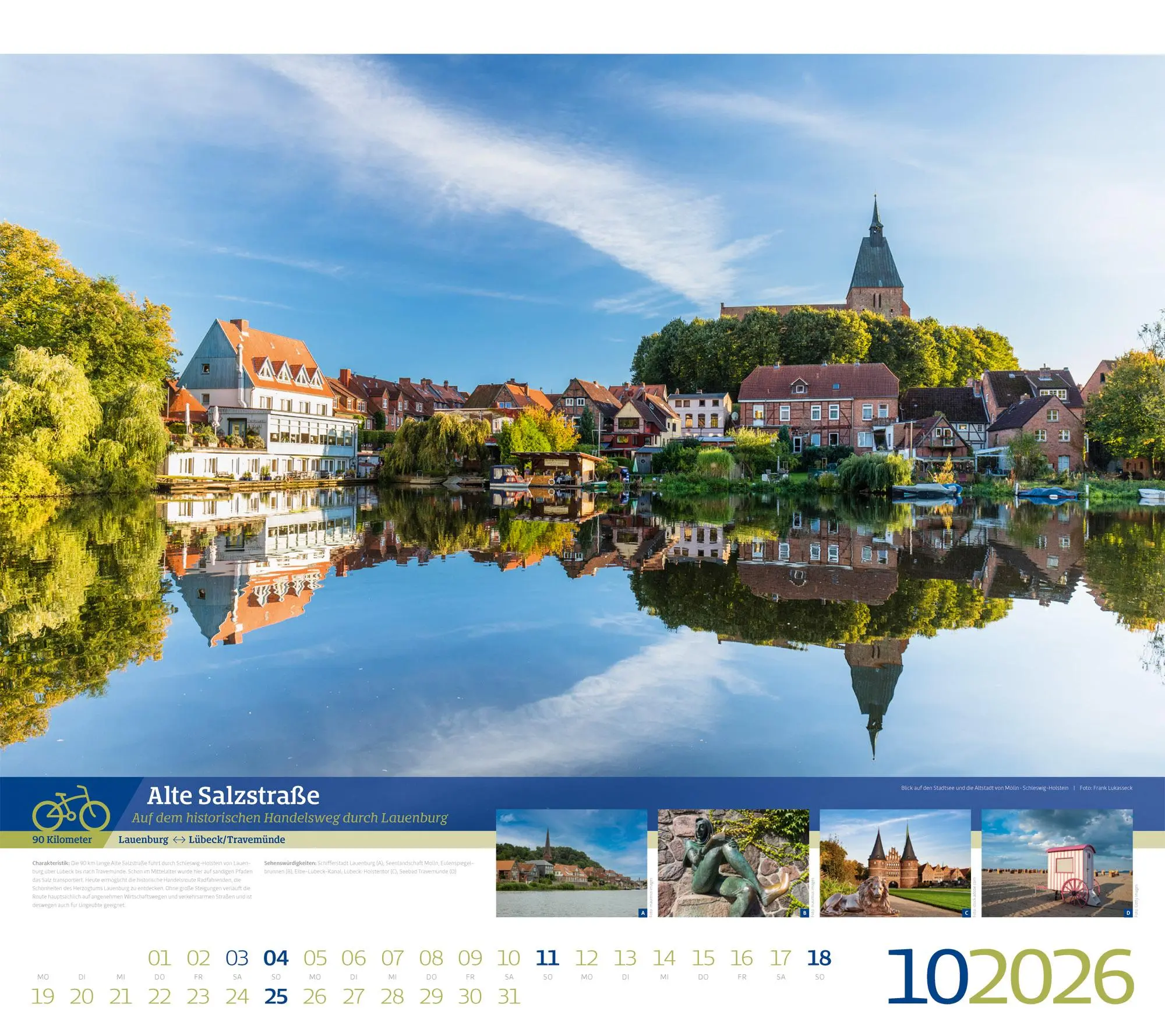 Bild: 9783838426259 | Deutschlands schönste Radfernwege Kalender 2026 | GmbH | Kalender