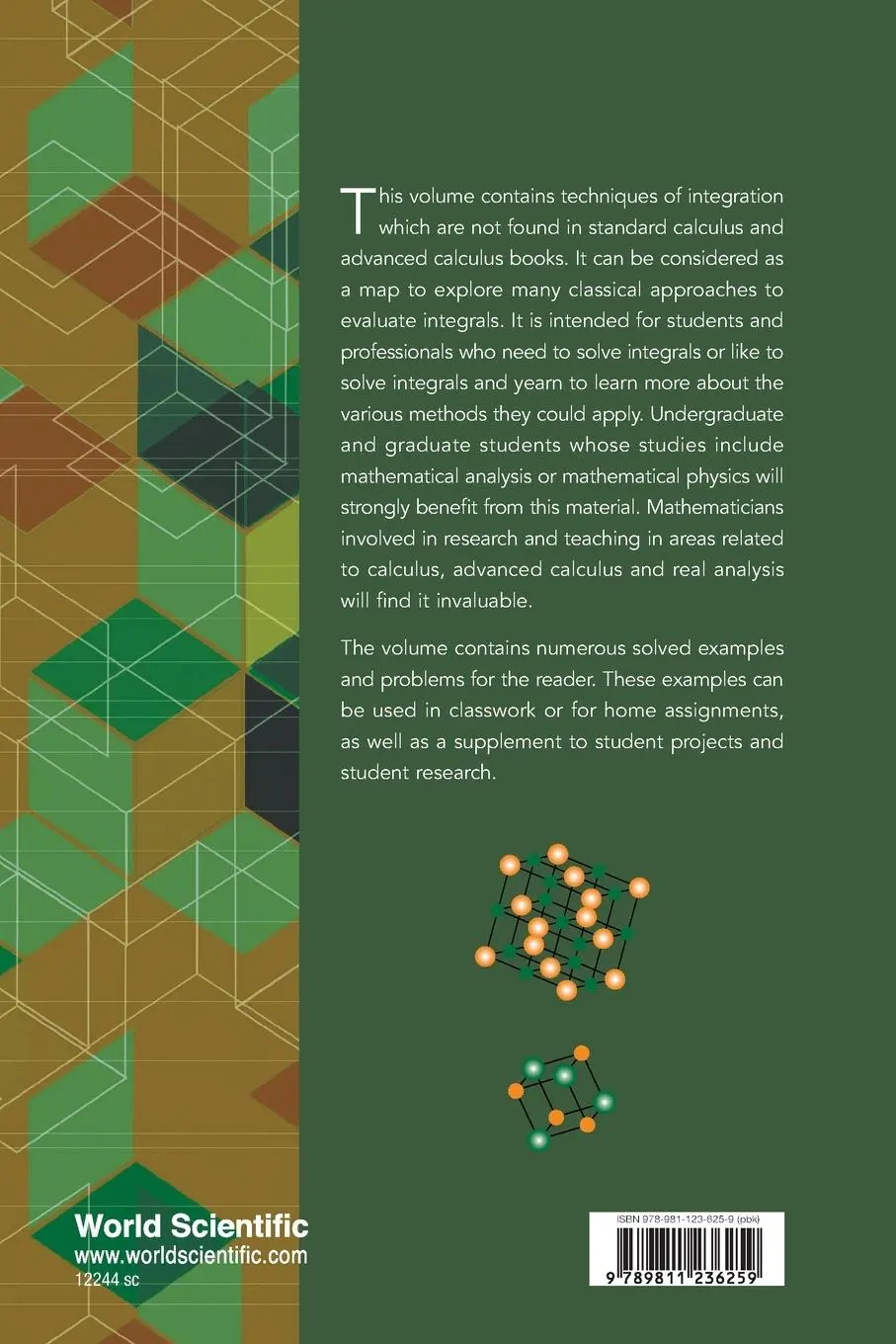 Rückseite: 9789811236259 | SPECIAL TECHNIQUES FOR SOLVING INTEGRALS | Khristo N Boyadzhiev | Buch