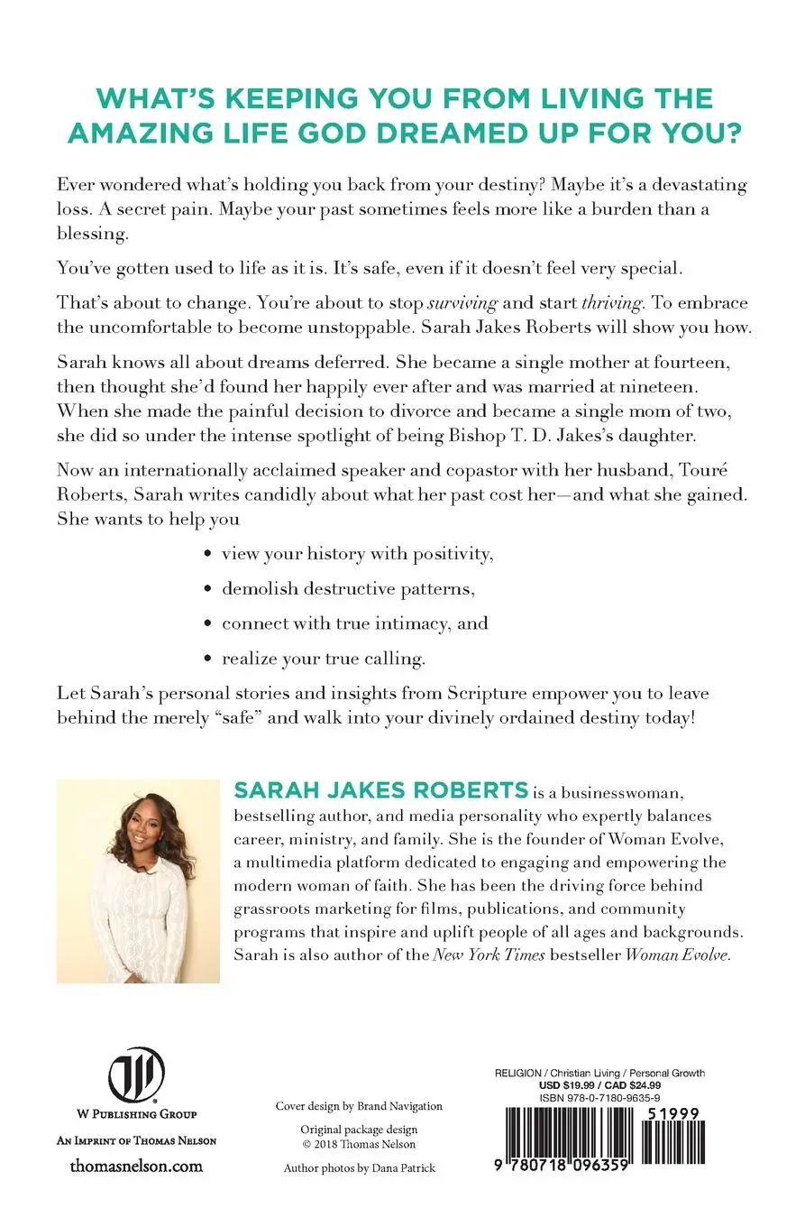 Rückseite: 9780718096359 | Don't Settle for Safe | Sarah Jakes Roberts | Taschenbuch | Englisch