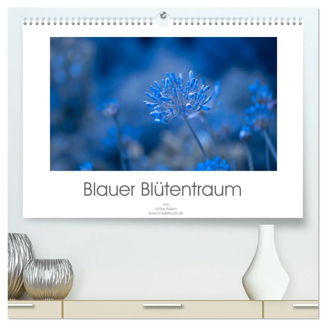 Cover: 9783457716359 | Blauer Blütentraum (hochwertiger Premium Wandkalender 2026 DIN A2...