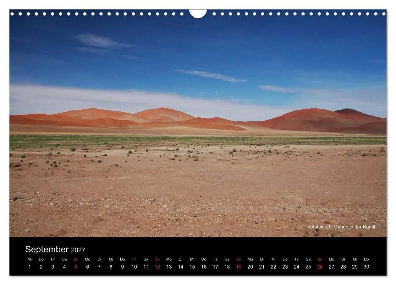 Bild: 9783594196359 | Namibia (Wandkalender 2027 DIN A3 quer), CALVENDO Monatskalender