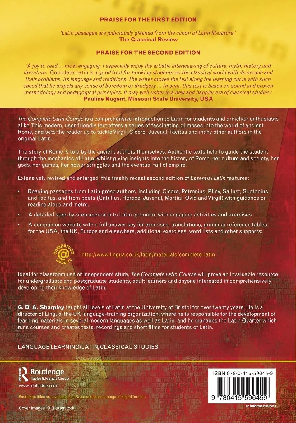 Rückseite: 9780415596459 | The Complete Latin Course | G D A Sharpley | Taschenbuch | Englisch