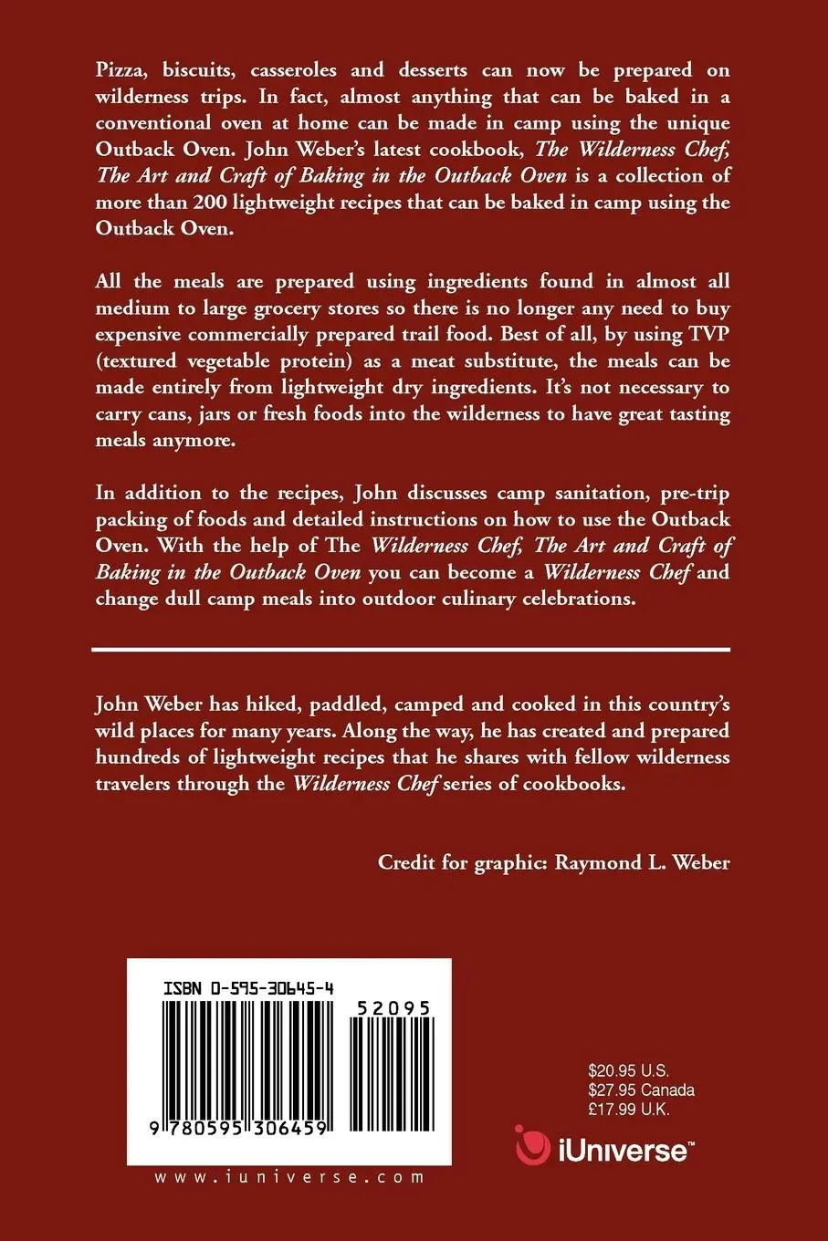 Rückseite: 9780595306459 | The Wilderness Chef | The Art and Craft of Baking in the Outback Oven