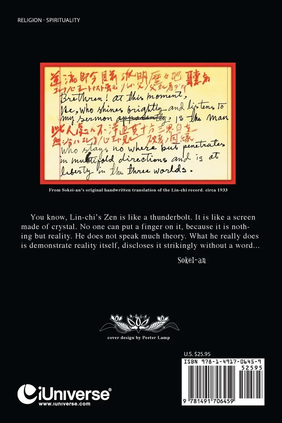 Rückseite: 9781491706459 | Three-Hundred-Mile Tiger | Sokei-An Sasaki | Taschenbuch | Englisch